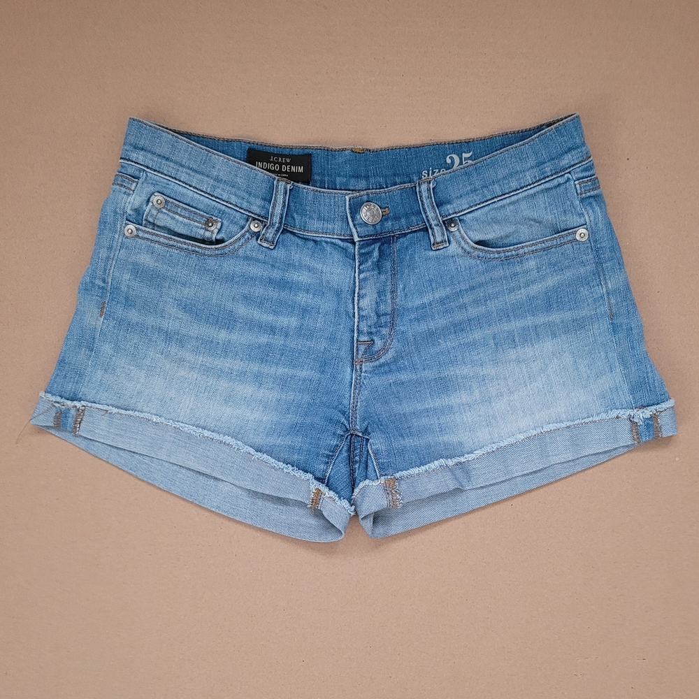 J. Crew Light Blue Jean Shorts Stretch CottonSize 25 or XS Women